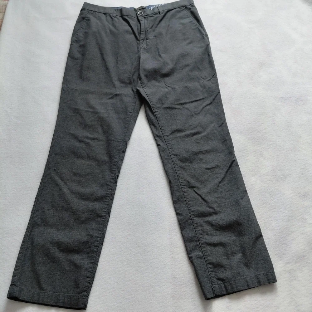 Banana Republic Kentfield Pant Gray 36x34 Cotton Chinos